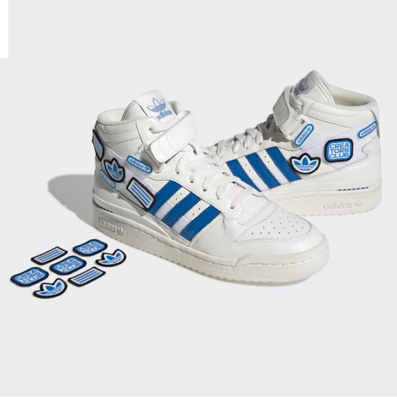 Adidas Forum Mid White Blue Bird 2021 - Size M 7.5 W 9 - Picture 1 of 5